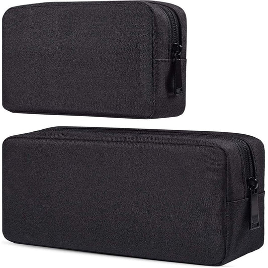 dealcase Canvas Waterproof Universal Electronic Accessories Organizer for Power Bank,Charging Cords,Chargers,Mouse,USB Cable,Earphones and More