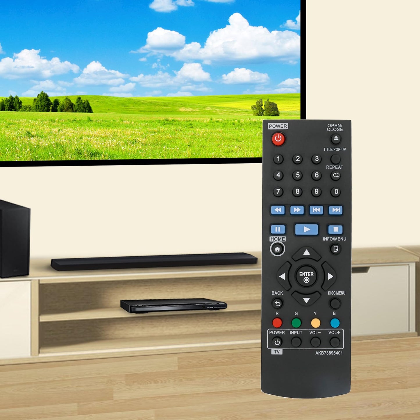 AKB73896401 Replace Remote Control fit for LG BD640 BP200 BP300 BP340 BP350 BP135W BP145 BP155N UP970 BP135 BP135N BP325W BP155 BP175 BP255 BP335W