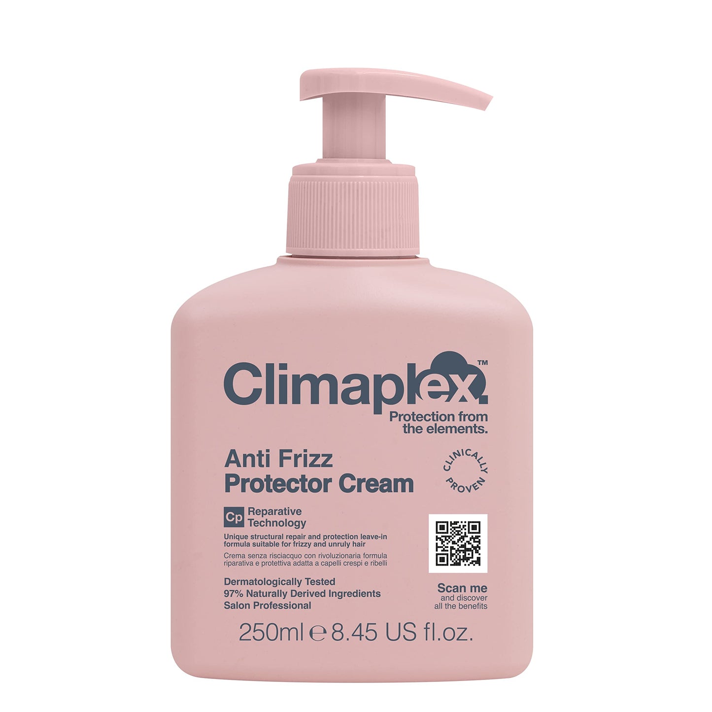 Climaplex Anti-Frizz Protector Cream – 8.45 oz, Shields from Heat & UV, Smooths, Adds Shine, Soothes Scalp, Vegan & Cruelty-Free Hair Care