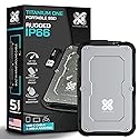 Titanium Micro 500GB External SSD, Titanium One Portable SSD - Up to 550MB/s, USB 3.2 Gen 2 USB-C USBA, Rugged IP66 Water Drop Resistance, External