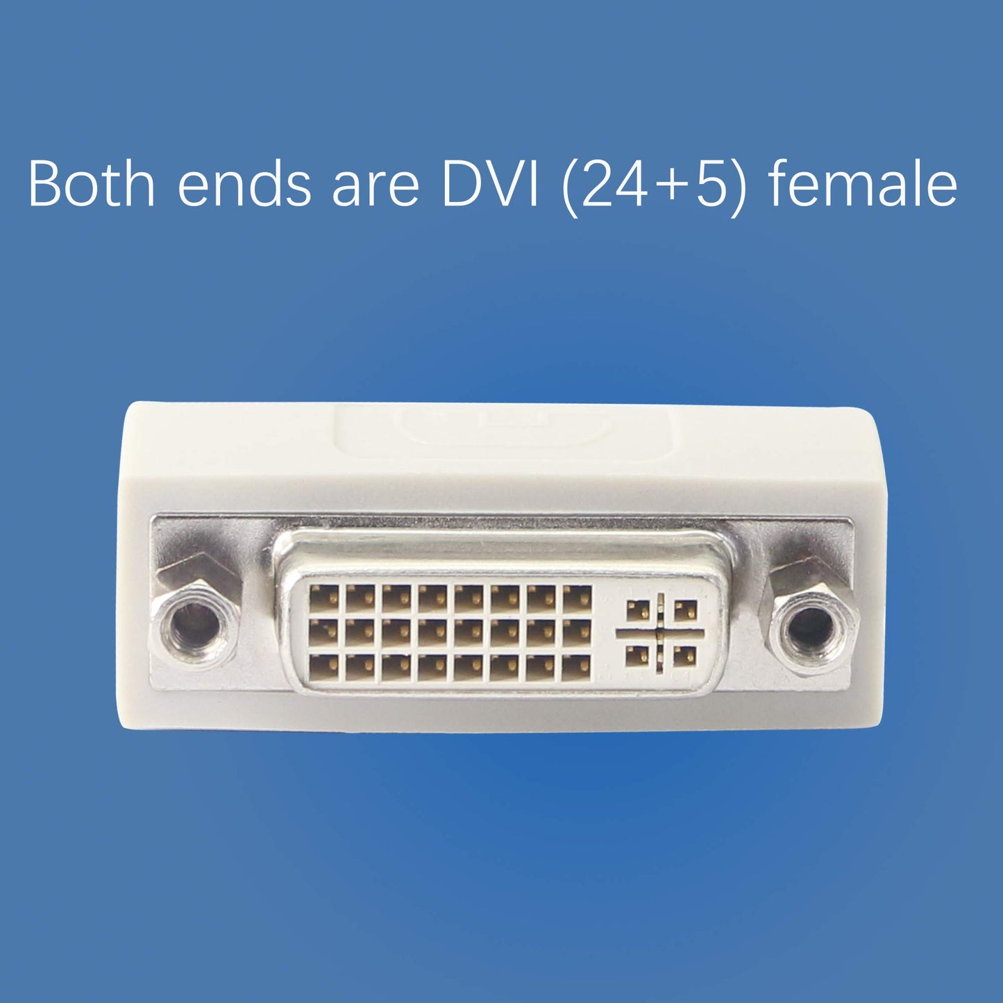 PNGKNYOCN DVI Female to Female Coupler, DVI24+5/DVI-I Serial Cable Signal Extender, YOUCHENG for Extend and Connect Two DVI Cables?2-Pack?