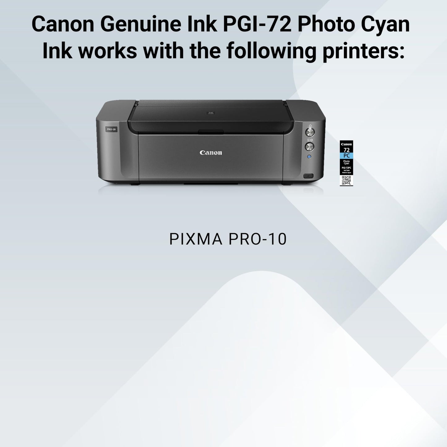 Canon PGI-72 Genuine Photo Cyan Ink Tank, Compatible with PIXMA PRO-10 Printers