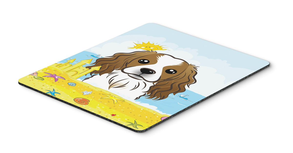 Caroline's Treasures BB2092MP Cavalier Spaniel Summer Beach Mouse Pad, Hot Pad or Trivet for Home Office Gaming Working Computers Laptop Mouse