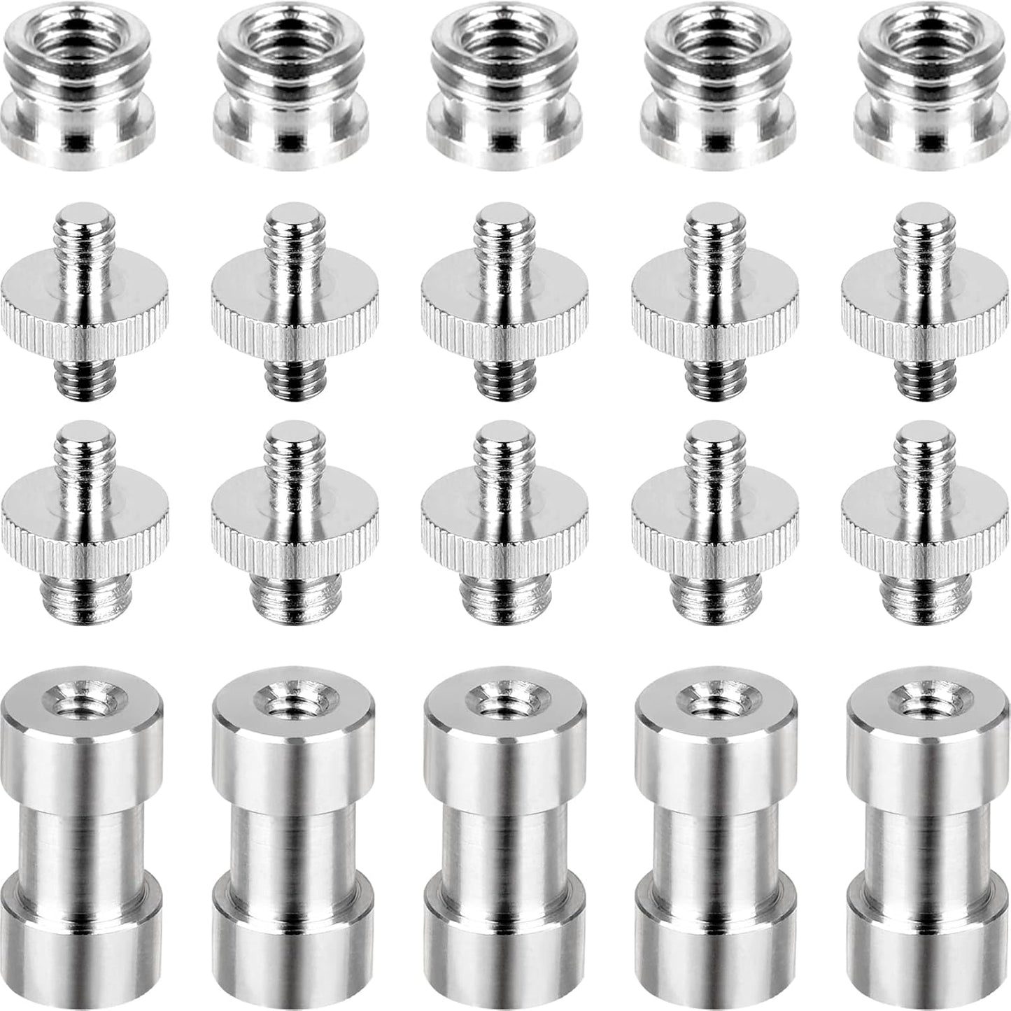 Standard Metal Male Convertor Threaded Screw Adapter Spigot Stud for Studio Light Stand, Hotshoe/Coldshoe Adapter, Ball Head, Wireless Flash Receiver