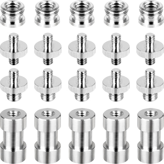 Standard Metal Male Convertor Threaded Screw Adapter Spigot Stud for Studio Light Stand, Hotshoe/Coldshoe Adapter, Ball Head, Wireless Flash Receiver