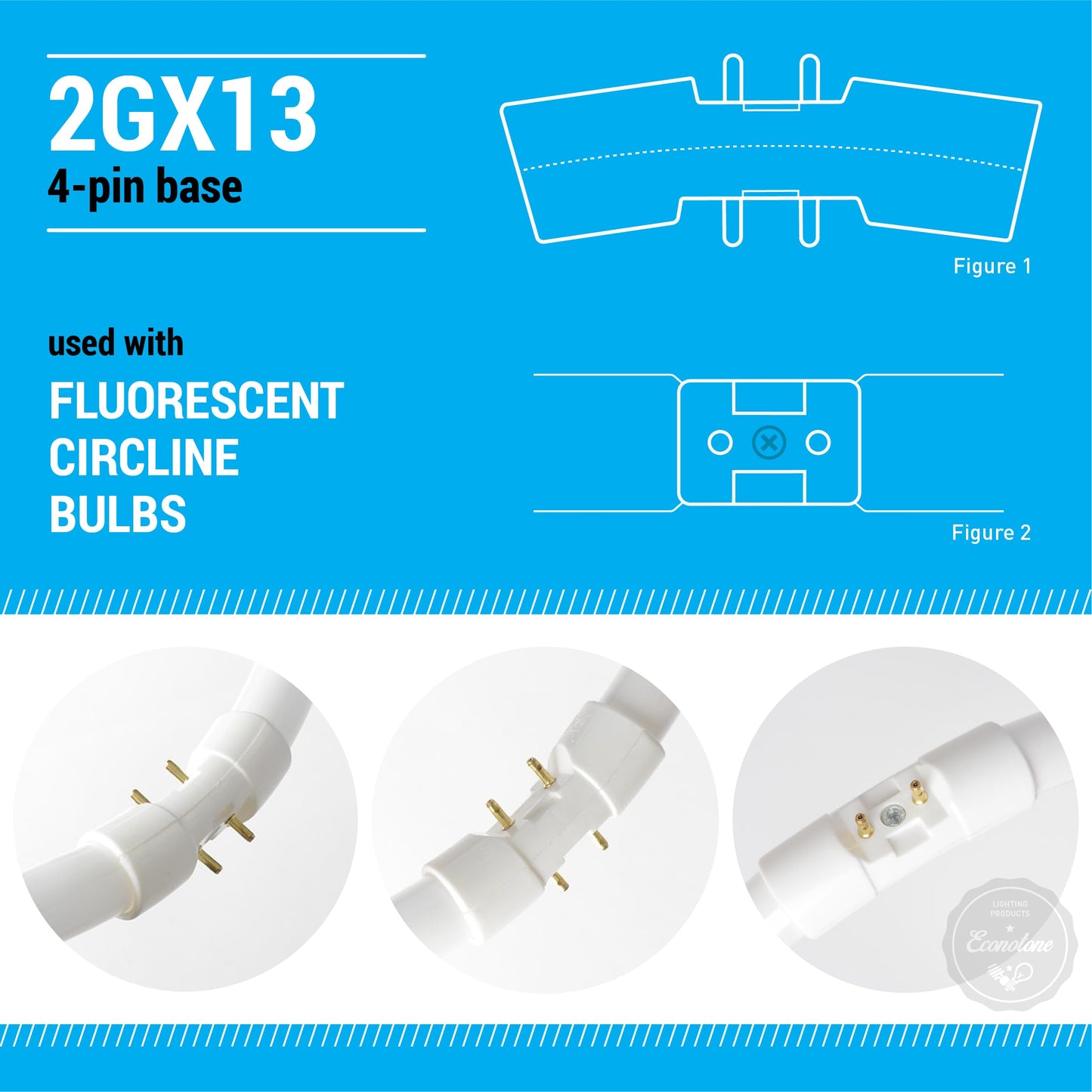 KOR FC40T5/841 T5 Circline Fluorescent Bulbs, 40W, 4100K Cool White, 2-Pack