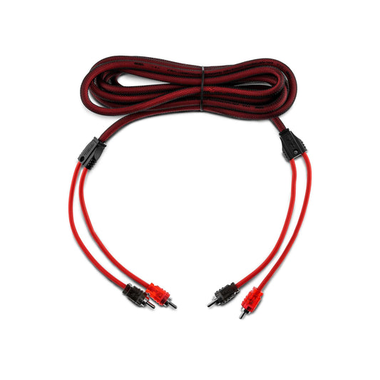 DS18 R12 Ultra Flex RCA, Male to 2-Male RCA Cable, Y Splitter Design,(12 Feet)