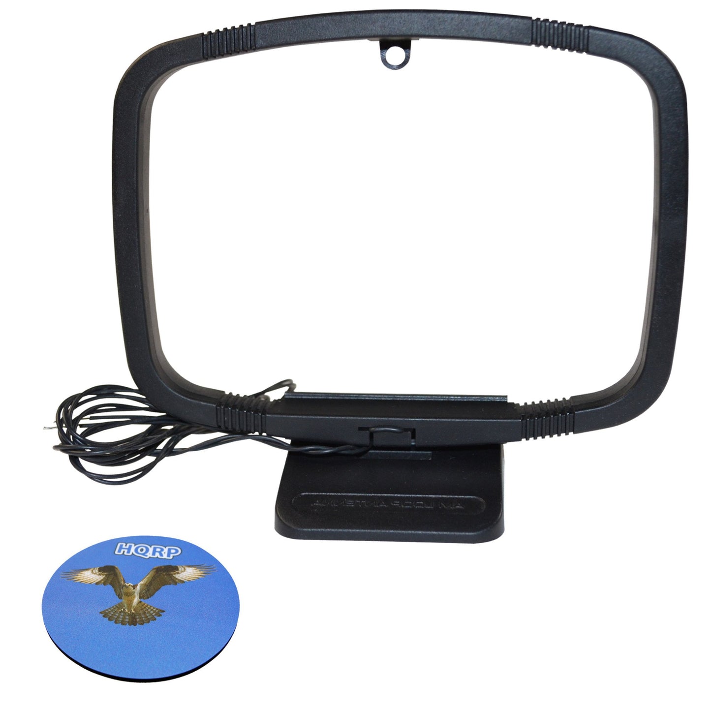 HQRP AM Loop Antenna Compatible with Harman Kardon AVR 1510 / AVR 151 / AVR 1610 / AVR 161 / AVR 1710 / AVR 171 / AVR 3600 / AVR 3700 + HQRP Coaster