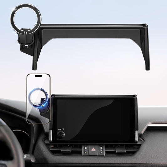 pop-tech Magnetic Car Mount for Toyota RAV4 2019 2020 2021 2022 2023 2024 2025 : for MagSafe Strong Magnets RAV 4 Cell Phone Holder 7/8-Inch Touch
