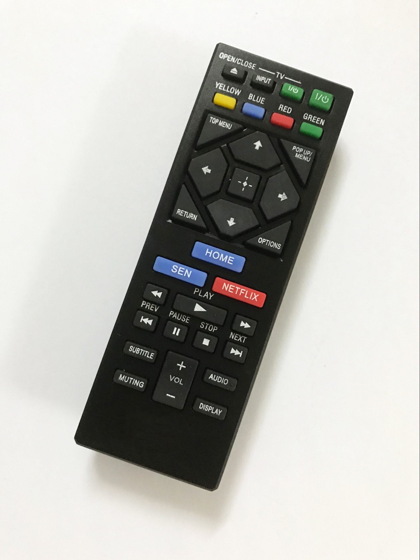 Replacement Remote Control for Sony BDP-S6200 BD-BX370 BDP-S2200 BDP-S2500 Blu-ray Disc Player