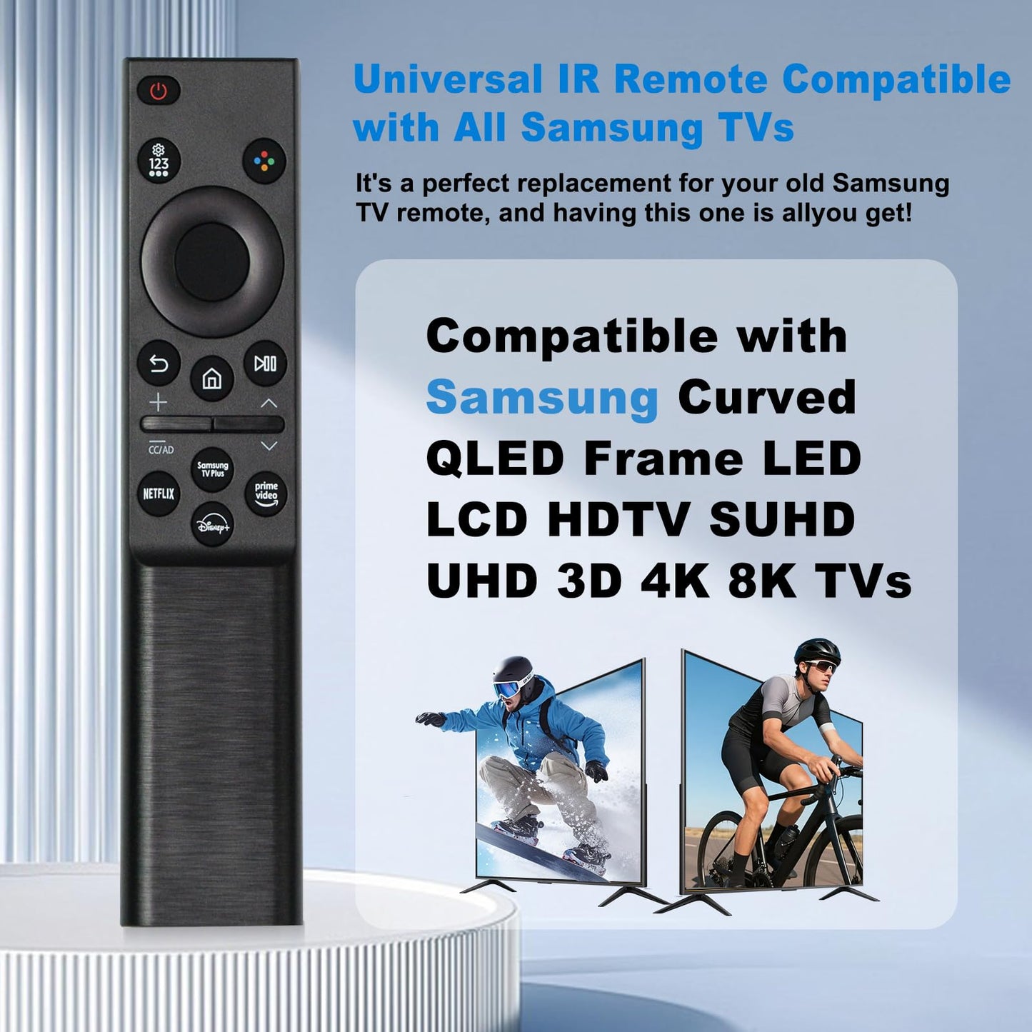 (Pack of 2) BN59-01388A Universal for Samsung TV Remote Control Replacement, Compatible with Samsung smart TV Remote Controls, Including the Crystal