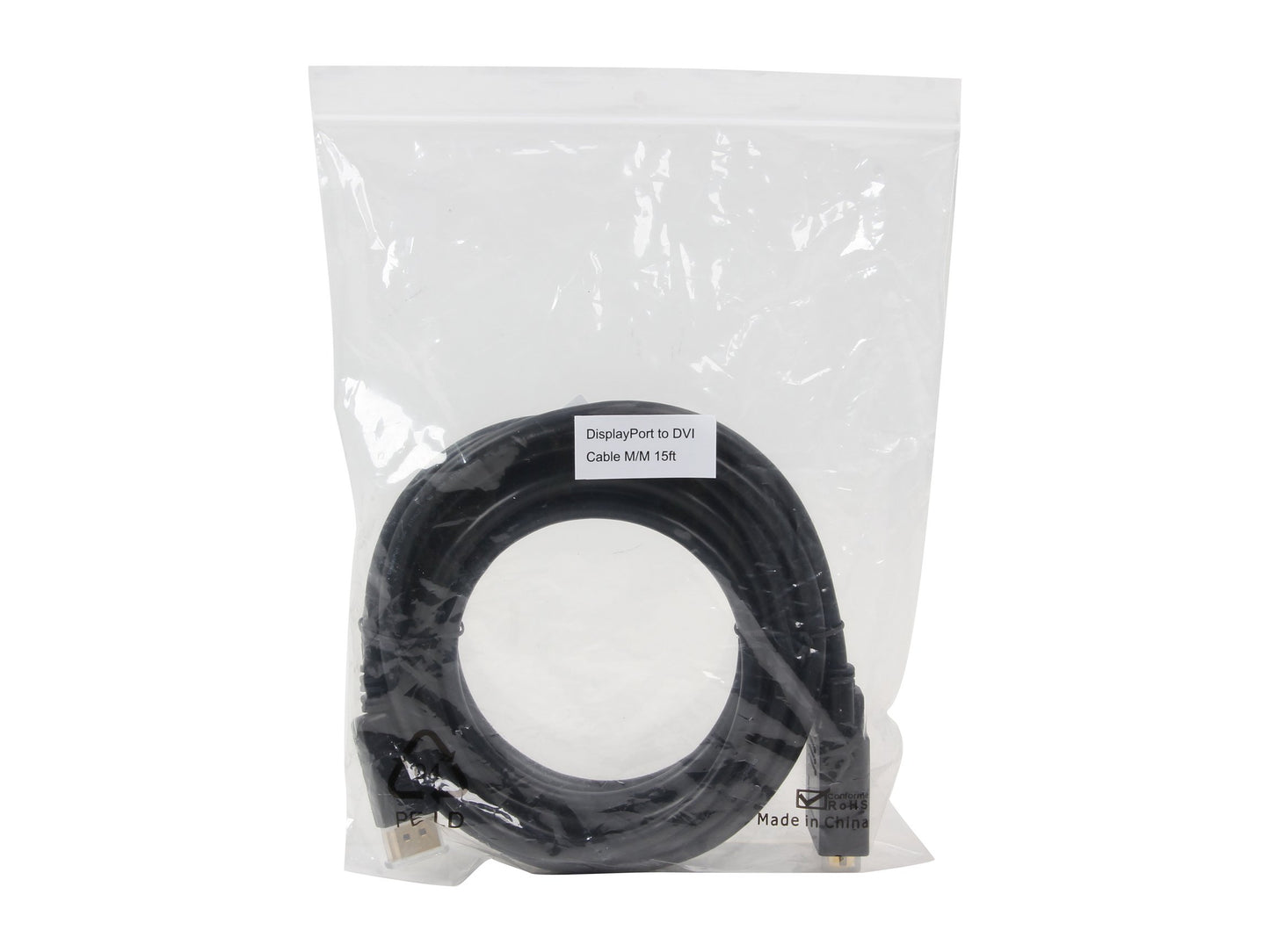 Nippon Labs DP-DVI-15 15-Feet Display Port Male to DVI-D Male 28 AWG Cable