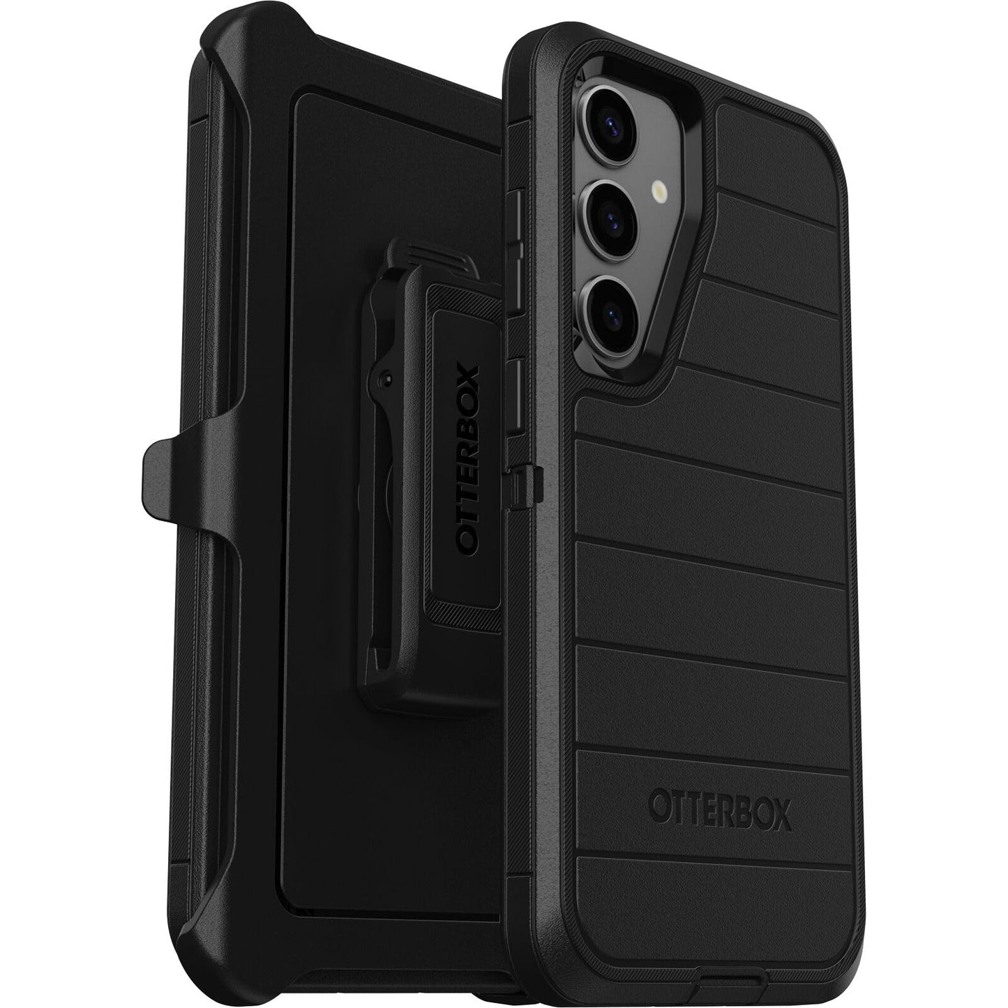 OtterBox Samsung Galaxy S24+ Plus Defender Series Pro Case - Black, Rugged & Durable, with Port Protection, Includes Holster Clip Kickstand
