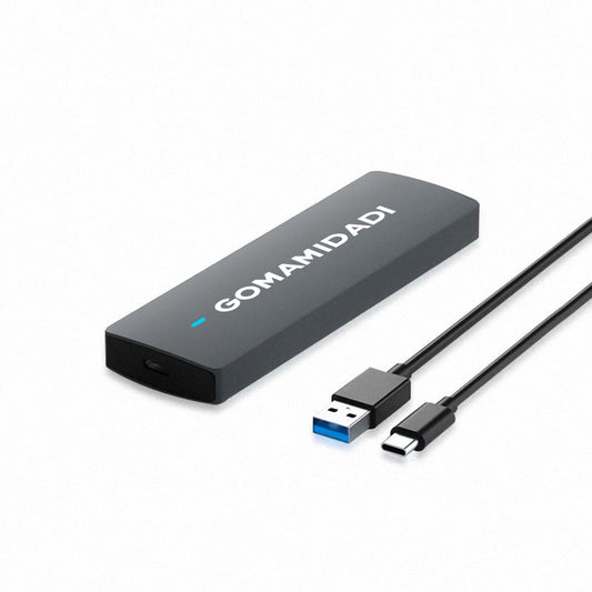 GOMAMIDADI Dual Protocol M.2 SSD Enclosure NVMe/NGFF- 10Gbps USB C 3.1 Tool-Free External Aluminum Alloy SSD Case, 2230/2242/2260/2280 M2 SSDs Drive