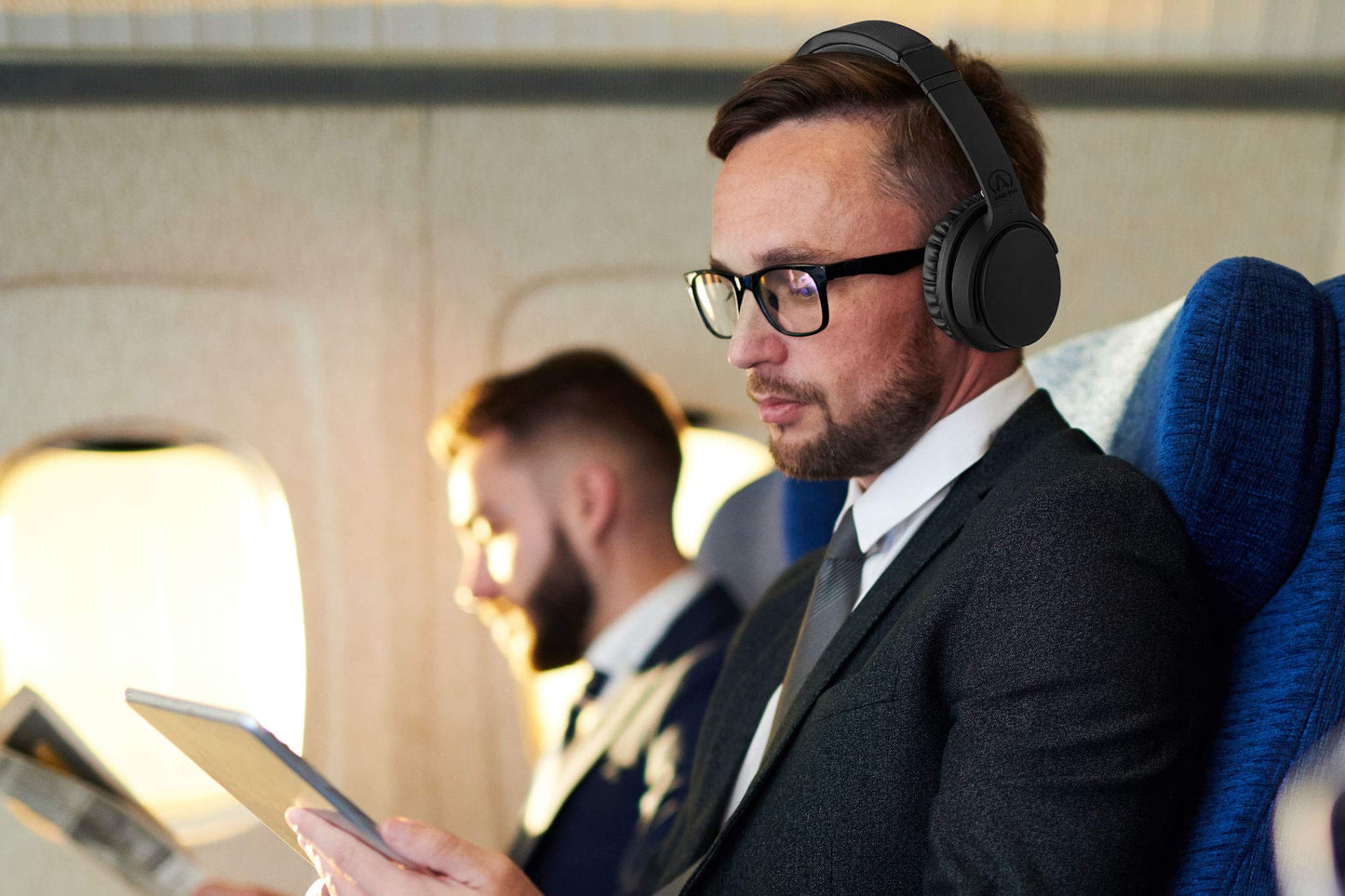 Andrea Communications ANR-950 Wireless Bluetooth Headphones with Active Noise Reduction., Black