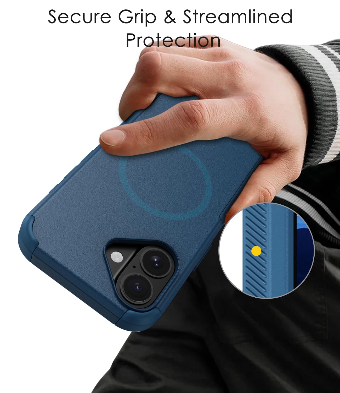 Diverbox for iPhone 16 Case,Compatible with MagSafe,with Screen Protector,with Port Protection,with Camera Control Button,Slim & Tough Phone Cases