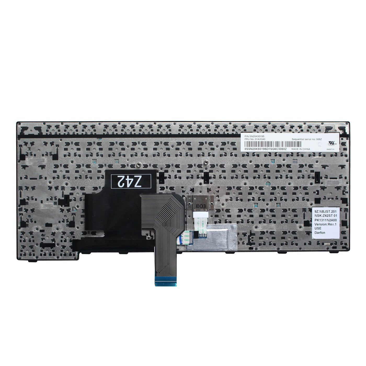 AUTENS Laptop Replacement Keyboard for Lenovo ThinkPad E470 E470c E475 Laptop No Backlight