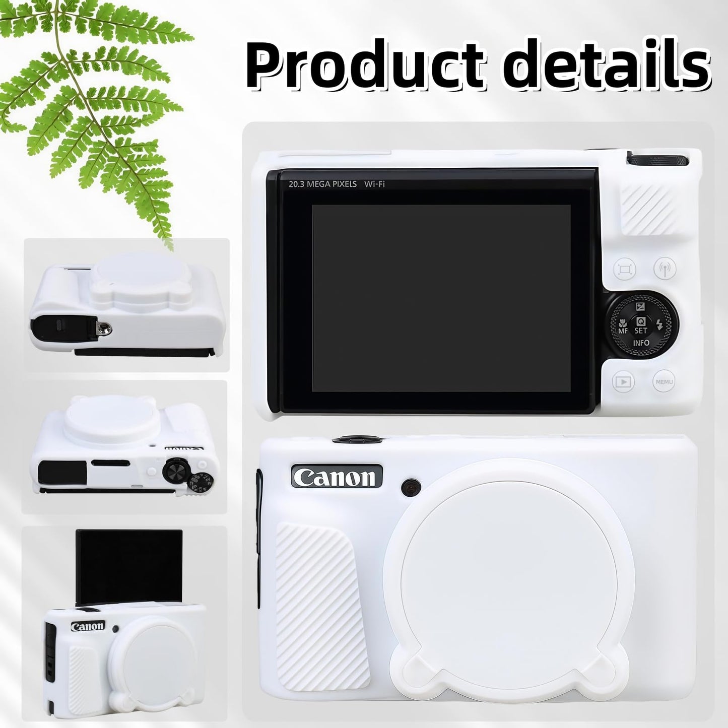 SZHSYJY Camera Case for Canon PowerShot SX740/ SX730 Digital Camera,Soft Silicone Protective Bag Removable Lens Cover,Anti-Scratch Slim Fit