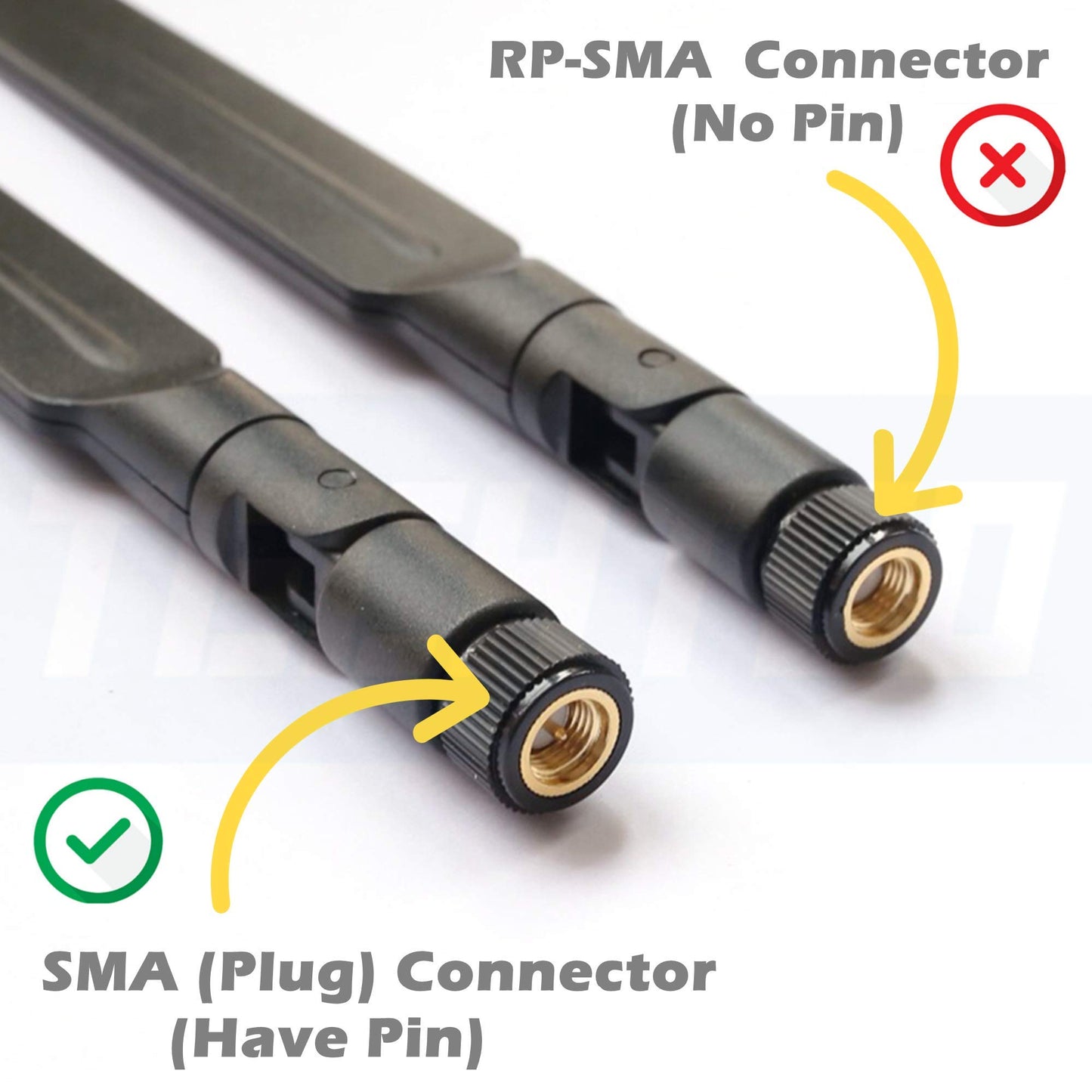 TECHTOO LTE Antenna 3G 4G Wide Band 700-2600Mhz GSM WiFi Antenna with SMA MALE Connector for CEP Router Hotspot Cellular Gateway Industrial IoT Router
