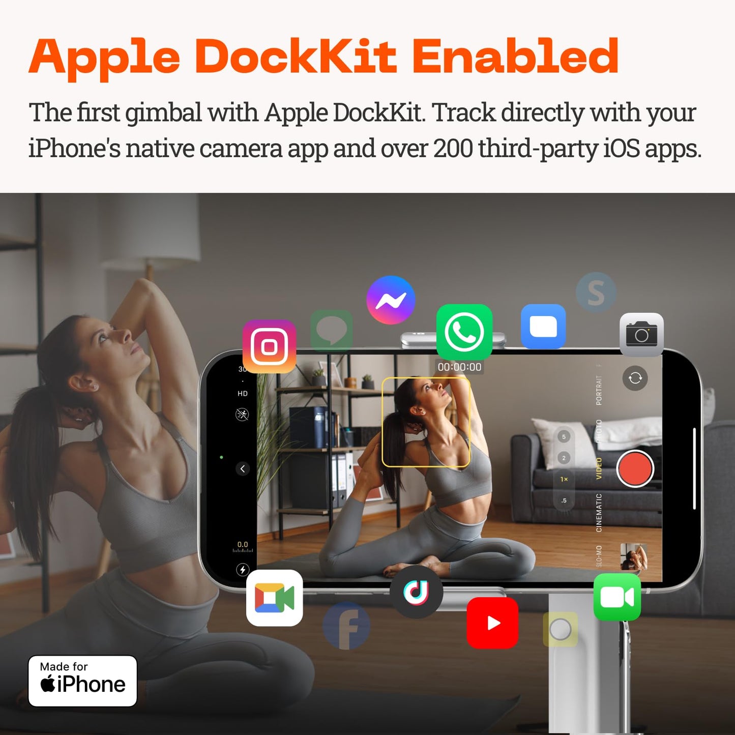 Insta360 Flow Pro - AI-Powered Gimbal Stabilizer for Smartphone, Apple DockKit Enabled, 360º Infinite Pan Tracking, 3-Axis Stabilization, Built-in
