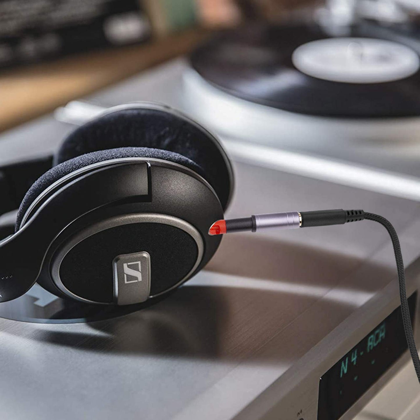 ath m50x 3.5mm to 2.5mm Adapter Compatible with Audio-Technica ATH-M40X ATH-M50X ATH-M60X ATH-M70X, Sennheiser HD598 HD518 HD558 HD595 HD595 HD598se
