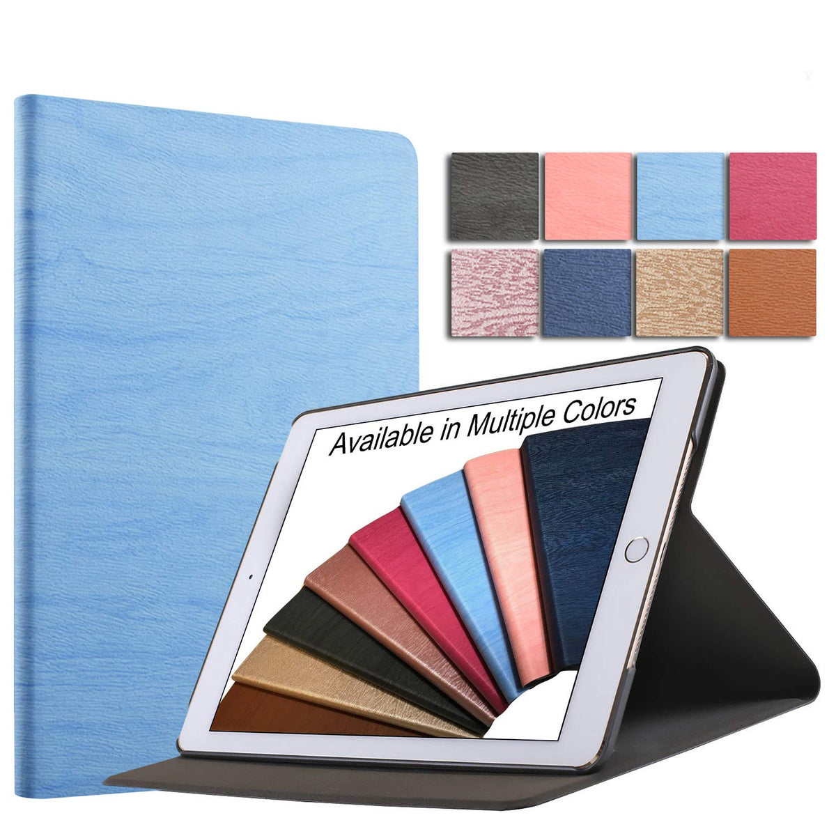 DuraSafe Cases for iPad PRO 9.7 Inch 2016 [ PRO 9.7 2016 ] A1673 A1674 A1675 MLMP2LL/A MM172LL/A MLMN2LL/A MLMW2LL/A Tree Texture Folio Smart Cover