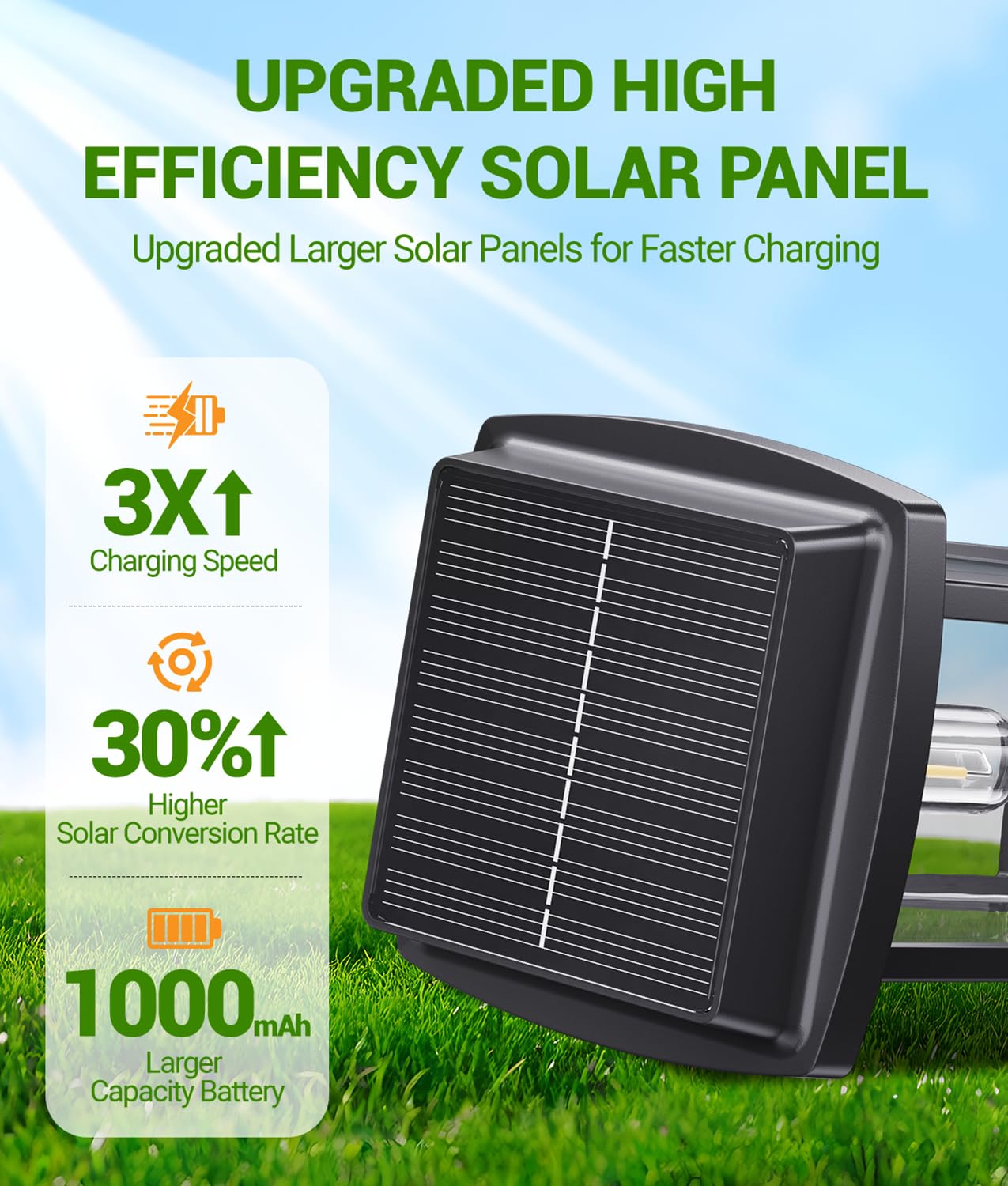 Solar Pathway Lights Outdoor, 8 Pack Upgraded Solar Garden Lights Solar Powered, Solar Lights Outdoor Waterproof IP65, 15 Hours Outdoor Solar Lights