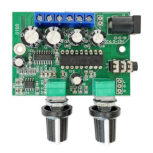 Digital 2.1 Channel Subwoofer Amplifier Board 6W+6W+25W Pure Bass, Mini DC12V-15V TDA1517P HiFi Stereo Audio Power Amplifier Dual Channel Amp Module