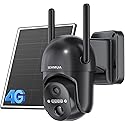 SEHMUA 4G LTE Cellular Solar Security Camera Wireless Outdoor, No WiFi Solar Powered Camera, 360° Live View, 2K Color Night Vision, PIR Motion Sensor