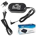 HQRP Replacement AC Adapter/Power Supply Compatible with Canon DC100, DC210, DC220, DC230 Digital Camcorder with USA Cord & Euro Plug Adapter