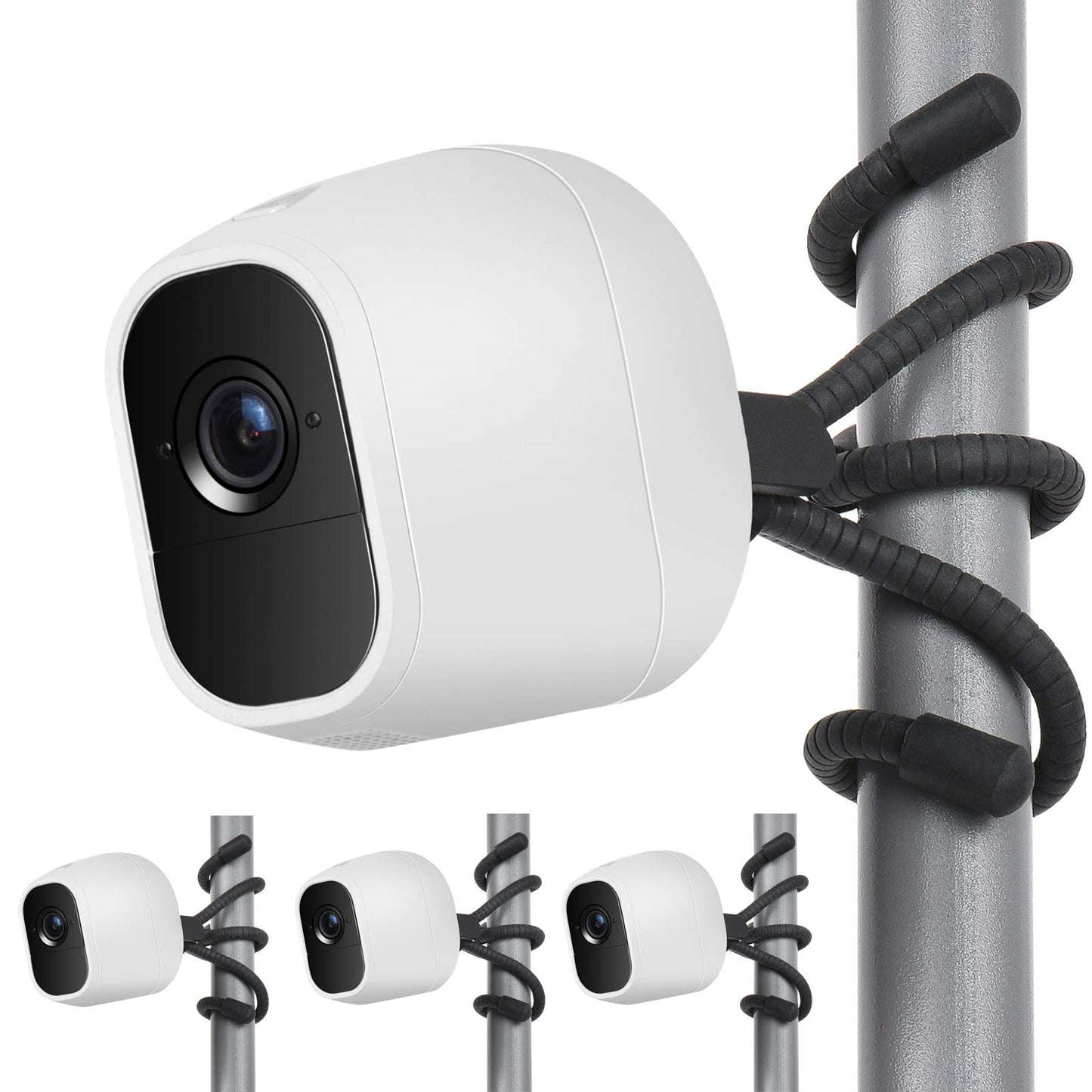 Uogw 3 Pack Flexible Tripod Compatible with Arlo Pro 4/Pro 2/Pro,Arlo Ultra,Arlo Baby,Arlo Pro 3,Arlo Go,Arlo Pro 5S 2K,Go 2,Wall Mount Bracket,Attach