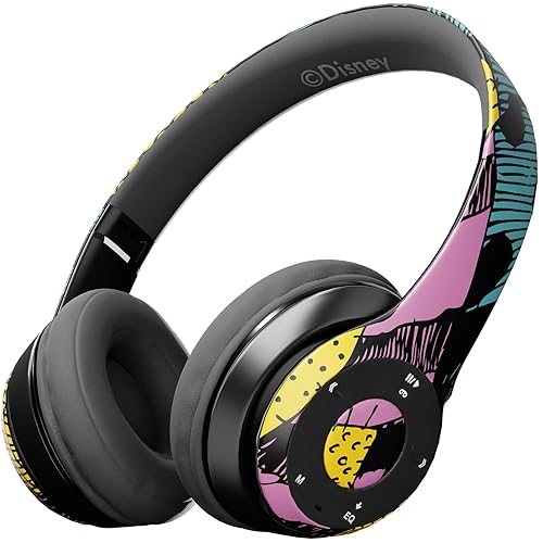 iJoy Disney Nightmare Before Christmas Sally Dress Bluetooth Headphones - Wireless Foldable Over-Ear Headset, Built-in Mic, Enchanting Sally…