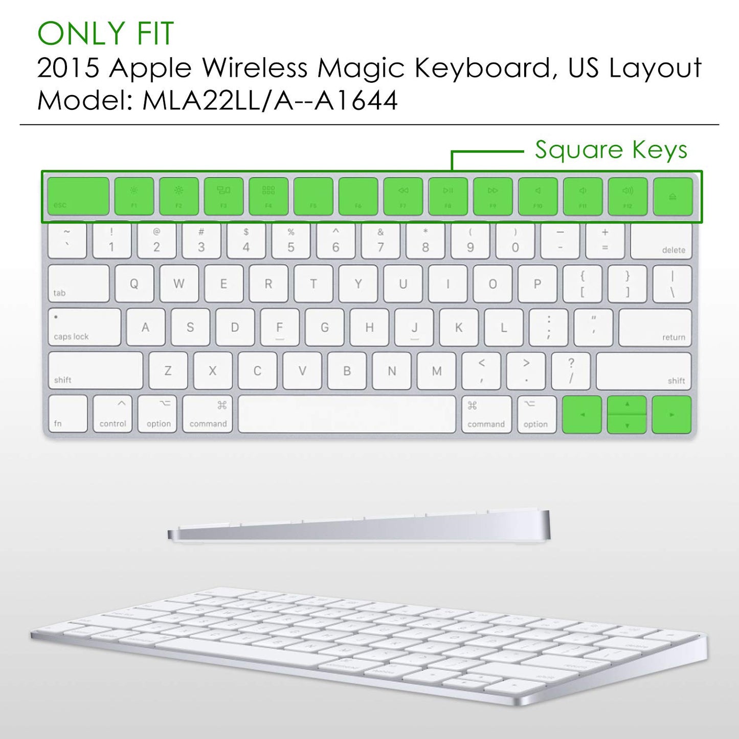 Allinside Ombre Deep Purple Cover for Apple Magic Keyboard (MLA22LL/A) with US Layout