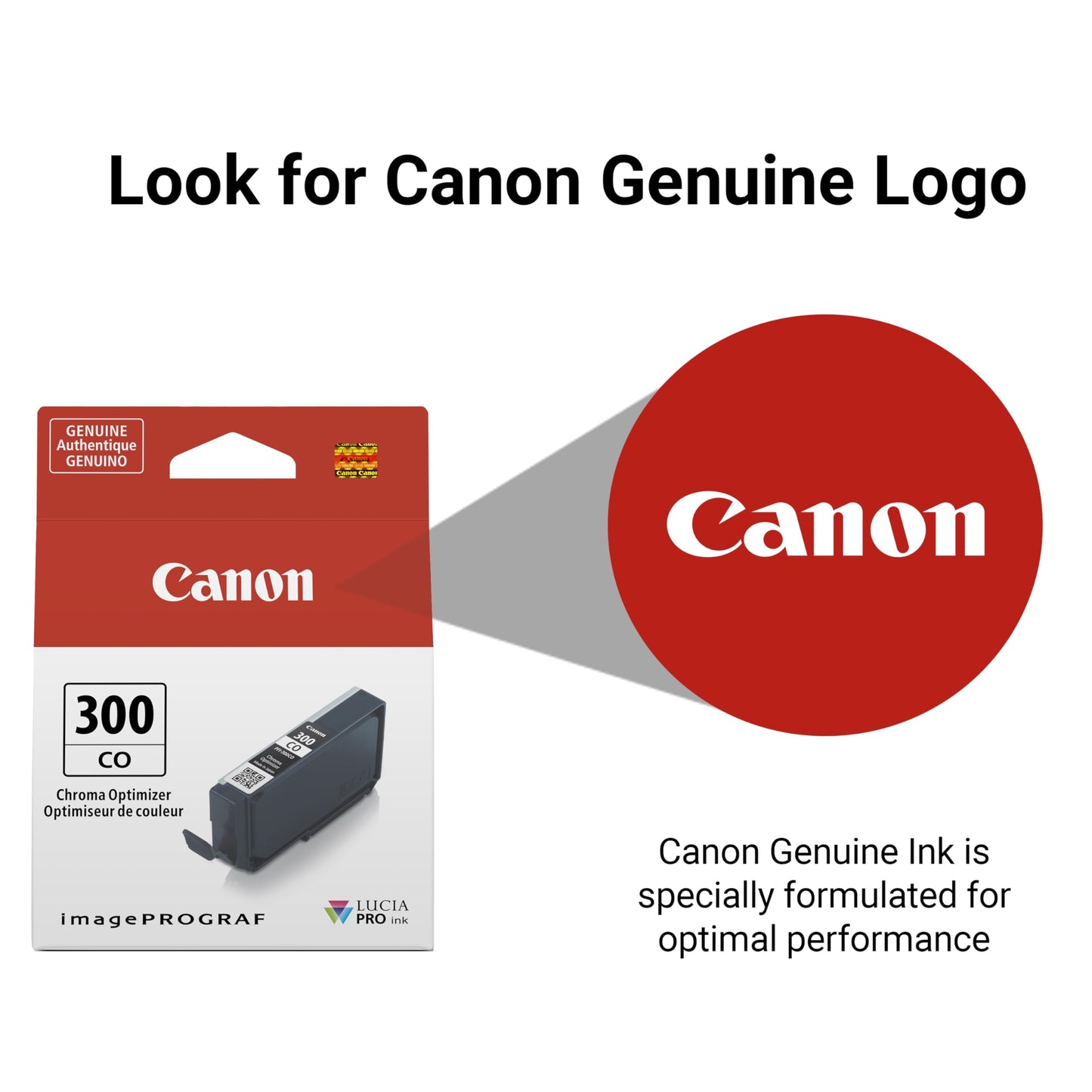 Canon PFI-300 Genuine Chroma Optimizer Ink Tank, Compatible with ImagePROGRAF PRO-300 Printers