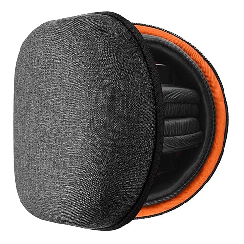 Geekria Shield Case Compatible with Sony MDR-V6, MDR-V900HD, MDR-7506 Headphones, Replacement Protective Hard Shell Travel Carrying Bag with Cable