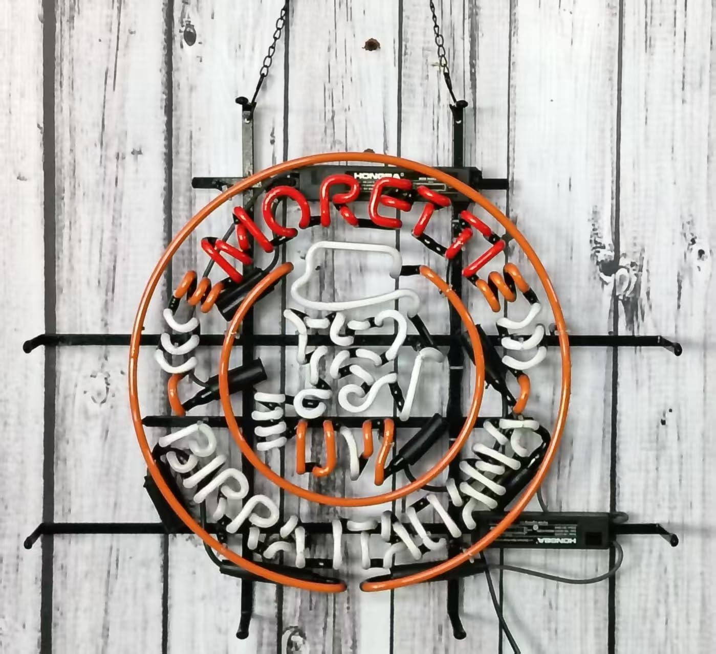 Neon Signs Beer Bar Bedroom Compatible For Moretti Birra Italiana Glass Neon Signs for Office Cafe Birthday Party Man Cave Neon Light Art Wall Lights
