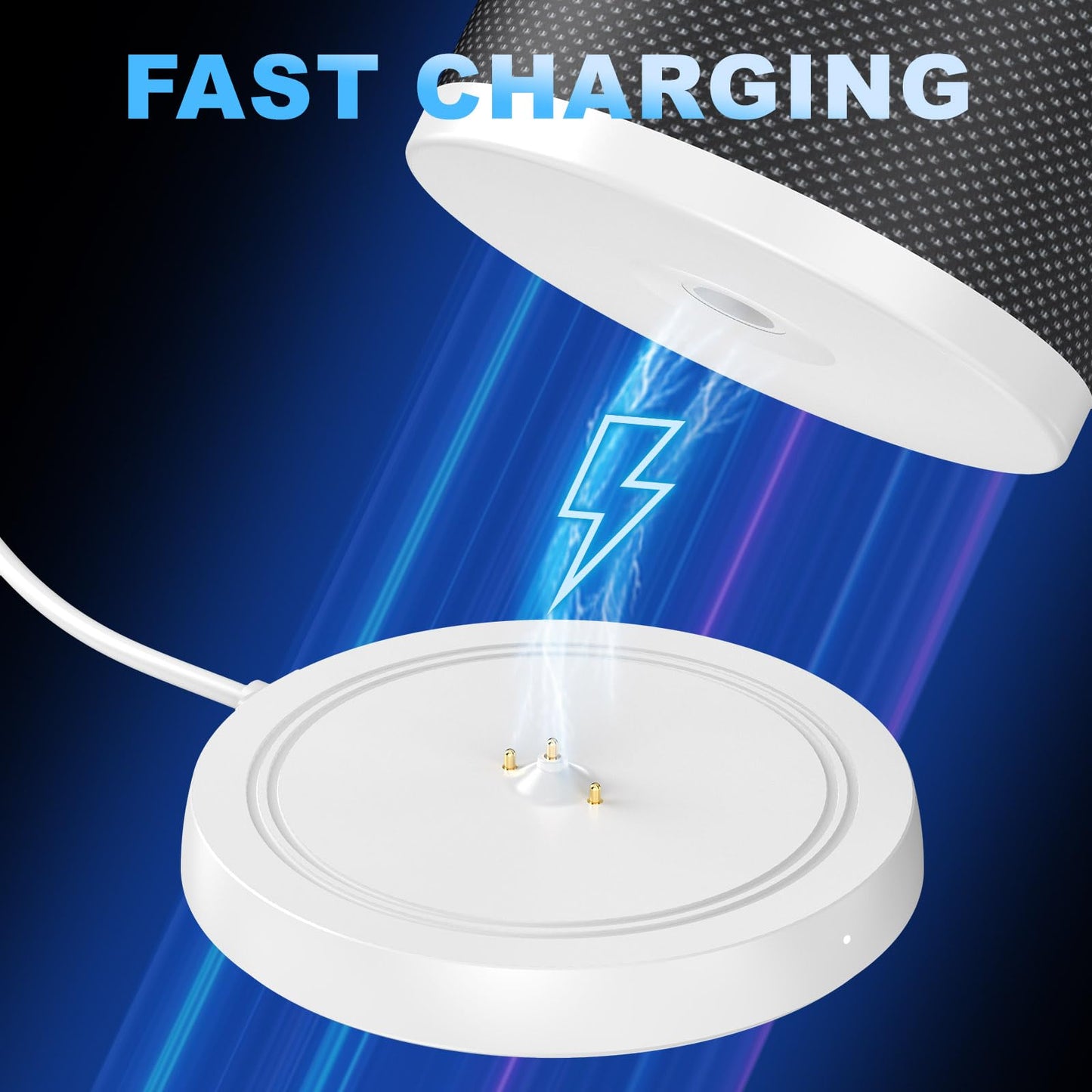 Soarking Power Up Charging Dock Compatible with Ultimate Ears UE Boom 3/Megaboom 3/Blast/Megablast(Wall Charger and 5 Feet Cable Included) White(Not