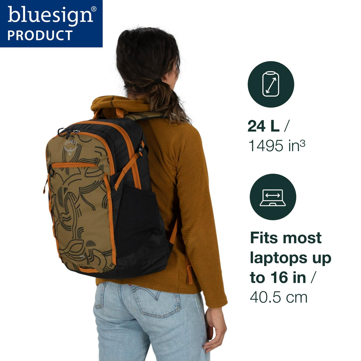 Osprey Axis Laptop Backpack, Blue OS