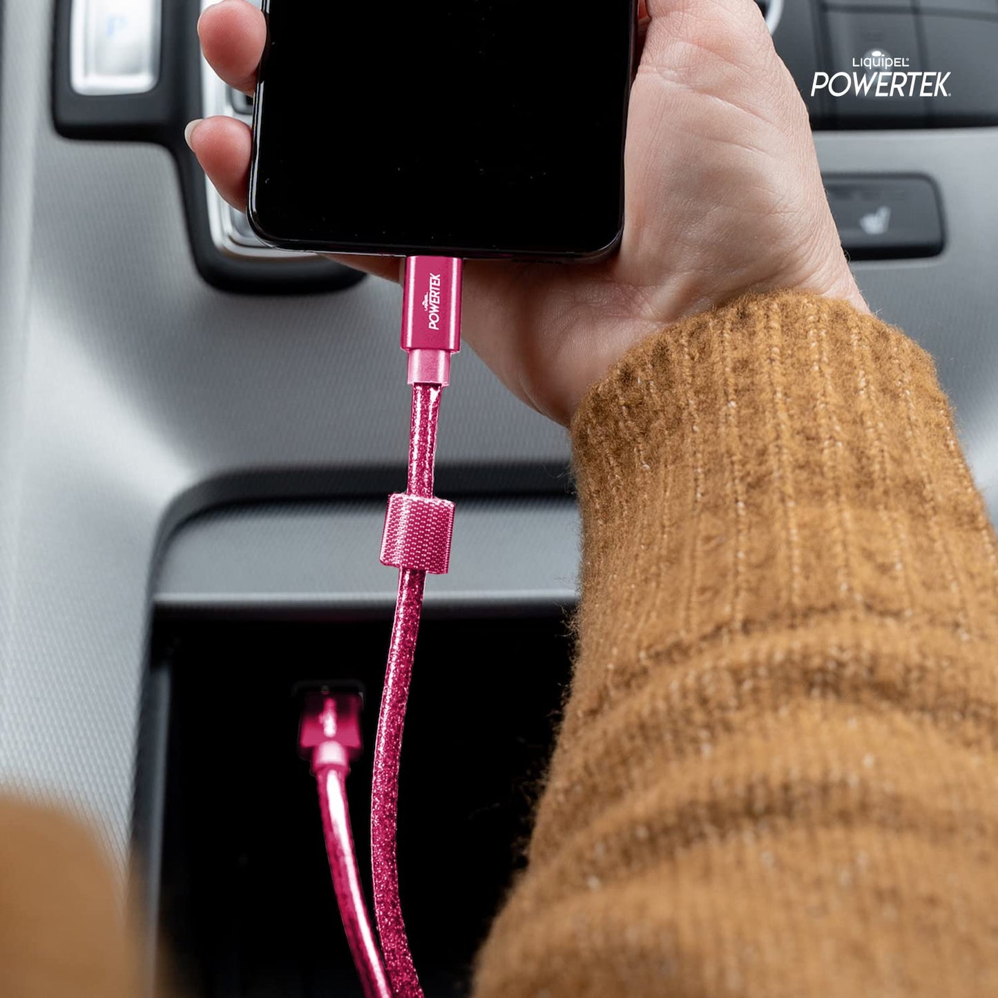 LIQUIPEL Powertek Glitter MFi Certified Charger Compatible for Apple iPhone, iPad, 6ft Cable, Lightning to USB Cable Cord, Fast Charging Lightning…