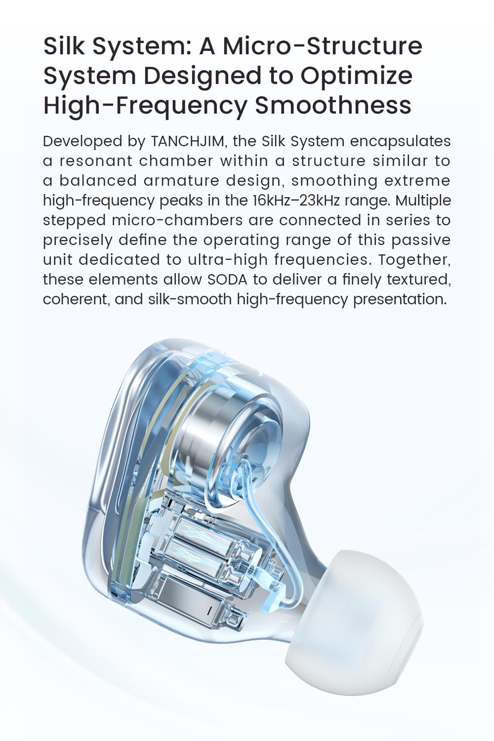 TANCHJIM SODA 1DD+4BA Hybrid in-Ear Monitor, DMT5 3-Way Frequency Division HiFi Earphone with New Silk System & Pure Armature Driver, Detachable…