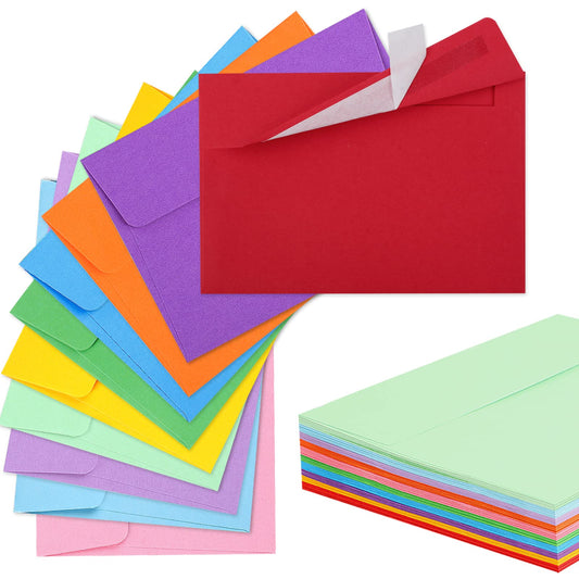 70 Pack Colored Envelopes, 4.375x5.75" Envelopes, Card Envelopes A2 Envelopes Envelopes for Invitations, Printable Invitation Envelopes for Weddings