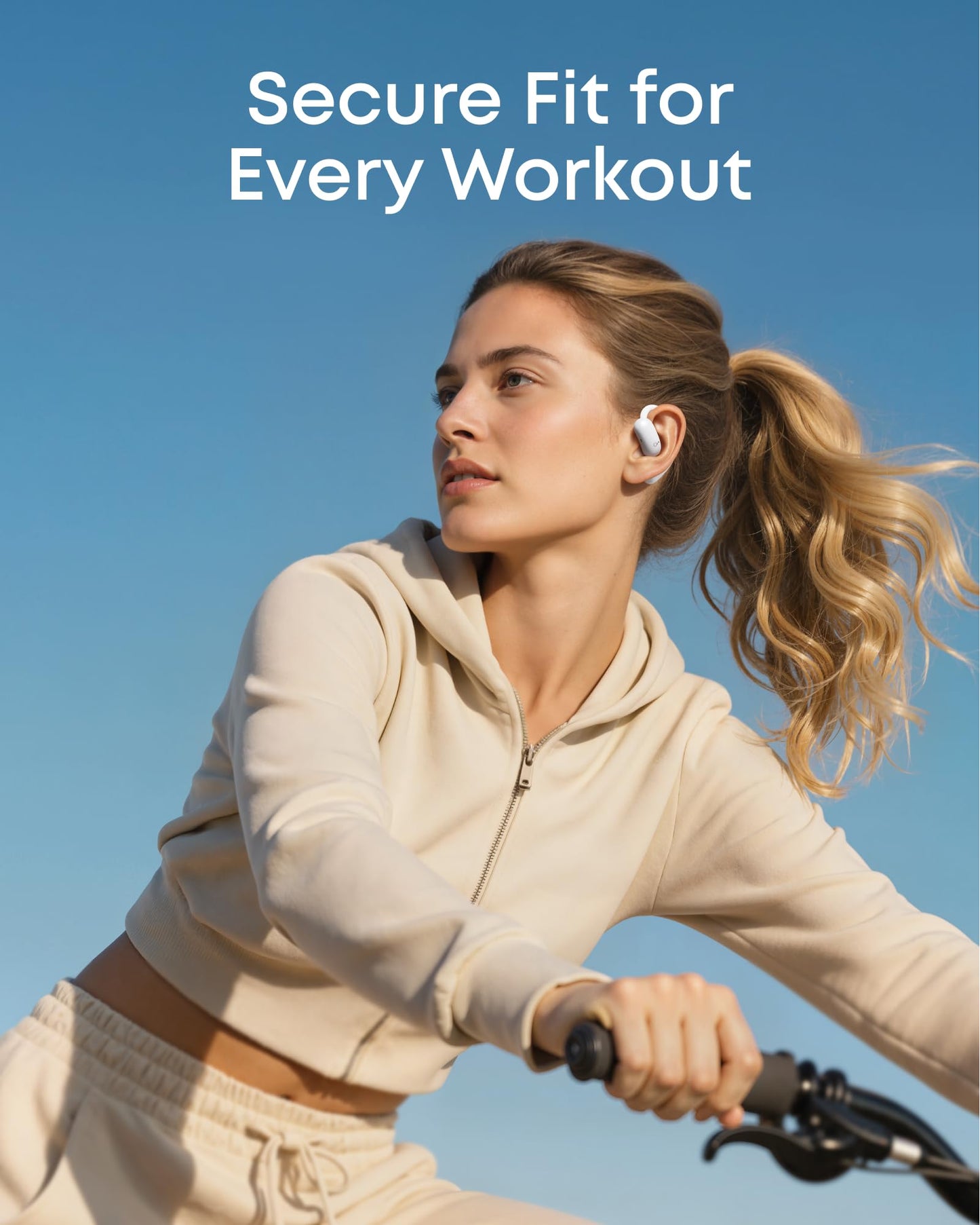 Soundcore AeroFit 2 by Anker Open Ear Earbuds, Open Ear Headphones, Earbuds