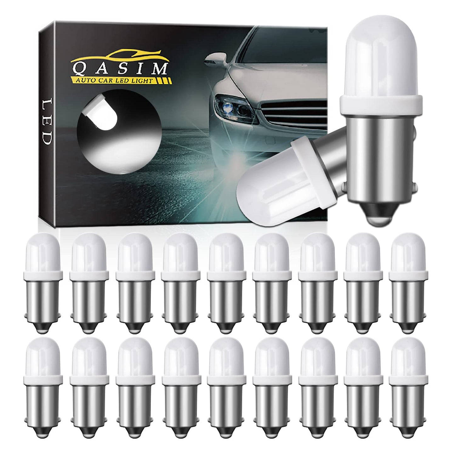 Qasim GE44 47 755 756 1893 1847 BA9S Pinball Led Bulb AC/DC 6V 6.3V White