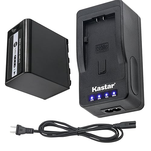 Kastar LED Super Fast Charger & Battery Replacement for Panasonic VW-VBD78 VW-VBD58 VW-VBD29, AG-UX180 AG-UX90 AG-3DA1 AG-DVC30 AG-HPX171 AG-HPX250