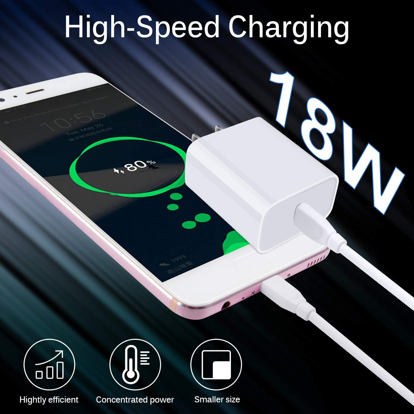 USB C Wall Charger, 18W PD 3.0 Fast Charger Plug Box Power Adapter Type C Charging Block Brick Cube for iPhone 13/SE/12 Mini/11 12 Pro/12 Pro