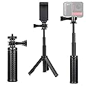 SOONSUN Mini Extendable Selfie Stick for GoPro, Portable Handheld Selfie Stick Tripod Stand for GoPro Hero 13/12/11/10 /9/8/7/6/5/4/3, Session