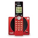 VTech CS6919-16 DECT 6.0 Cordless Phone, Red - Caller ID/Call Waiting (Stores 30 Calls), Backlit Keypad & Display, Full Duplex Handset Speakerphone
