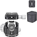 Low Profile Tripod Ball Head-INNOREL N36, Panoramic CNC Metal Camera Tripod Ball Head with Two 1/4" Screw Arca Swiss Quick Release Plates