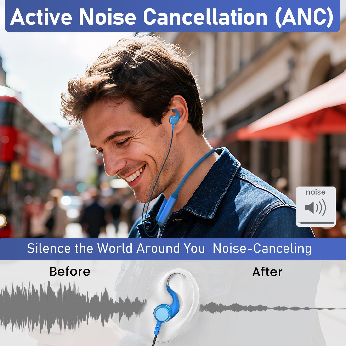 CXPSUE Neckband Bluetooth Headphones Twin Pack?60H Playtime ×2?3C Fast Charge?ENC Call Noise Reduction?Dual Pairing?180H Standby?Perfect for Couples