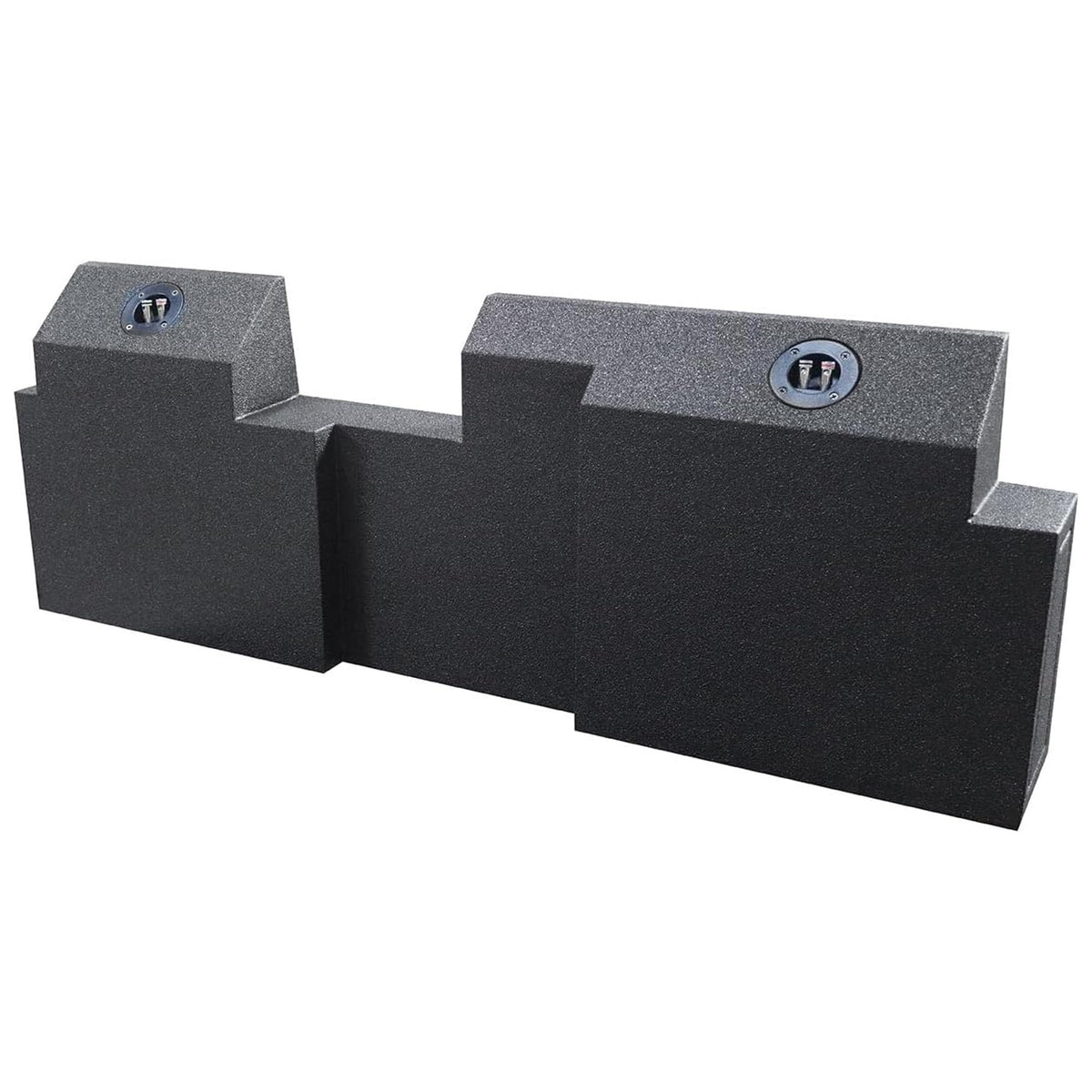QPower Dual 10" Underseat Upfire QBomb Subwoofer Box for Jeep Gladiator